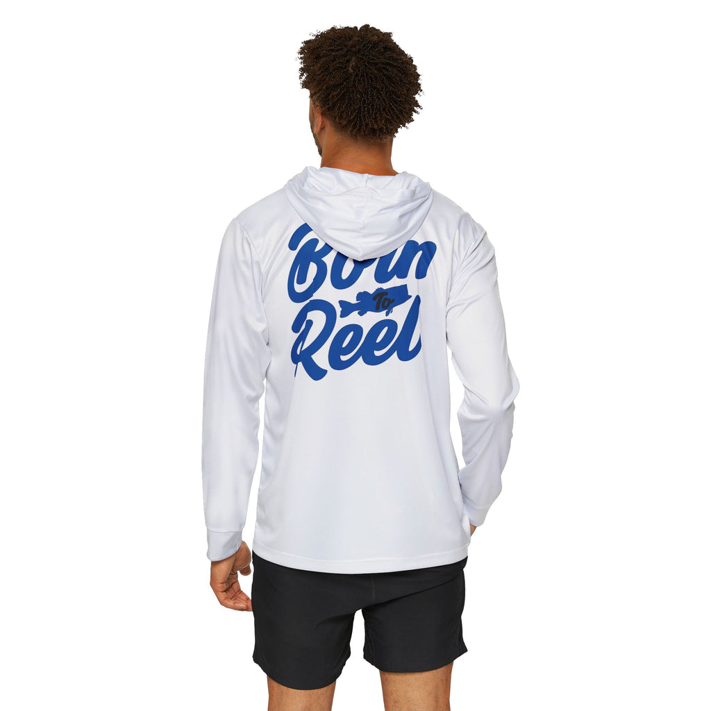Men’s Performance Fishing Hoodie — Born to Reel | Lightweight UPF 50+