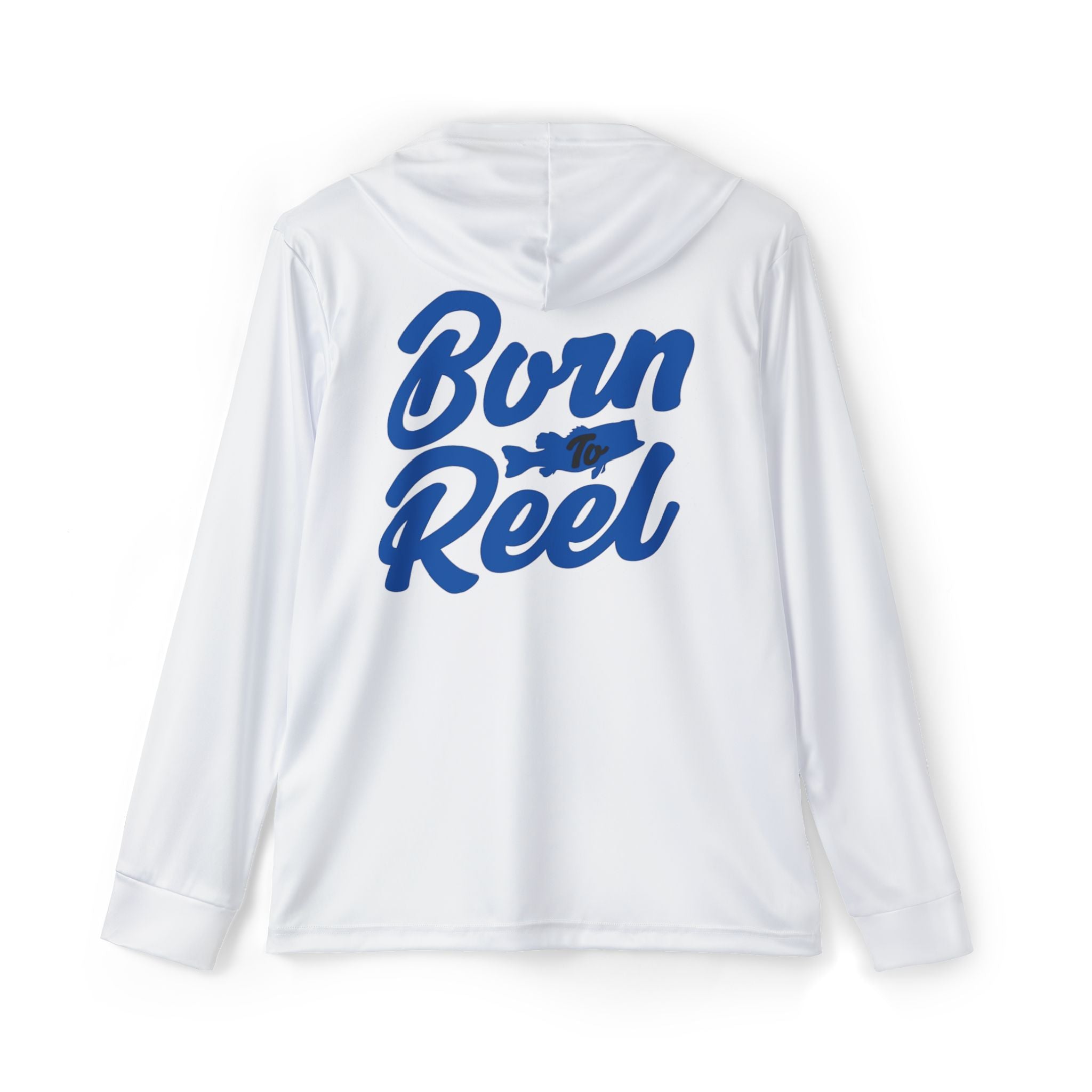 Men’s Performance Fishing Hoodie — Born to Reel | Lightweight UPF 50+