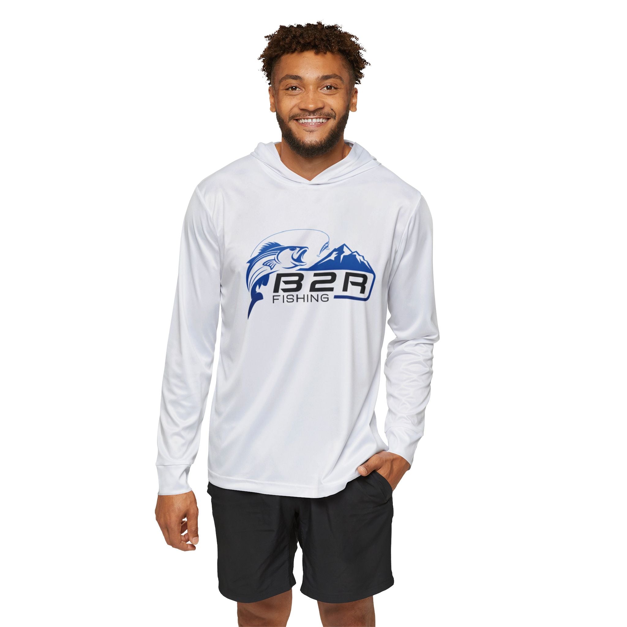 Men’s Performance Fishing Hoodie — Born to Reel | Lightweight UPF 50+