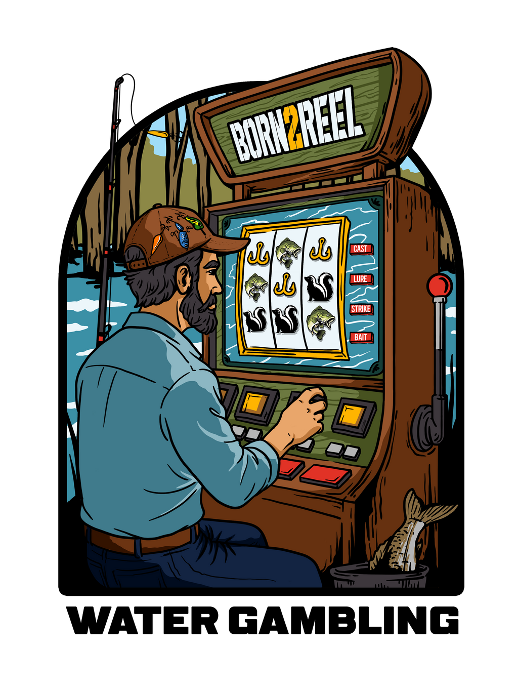 B2R Water Gambling Tee - White